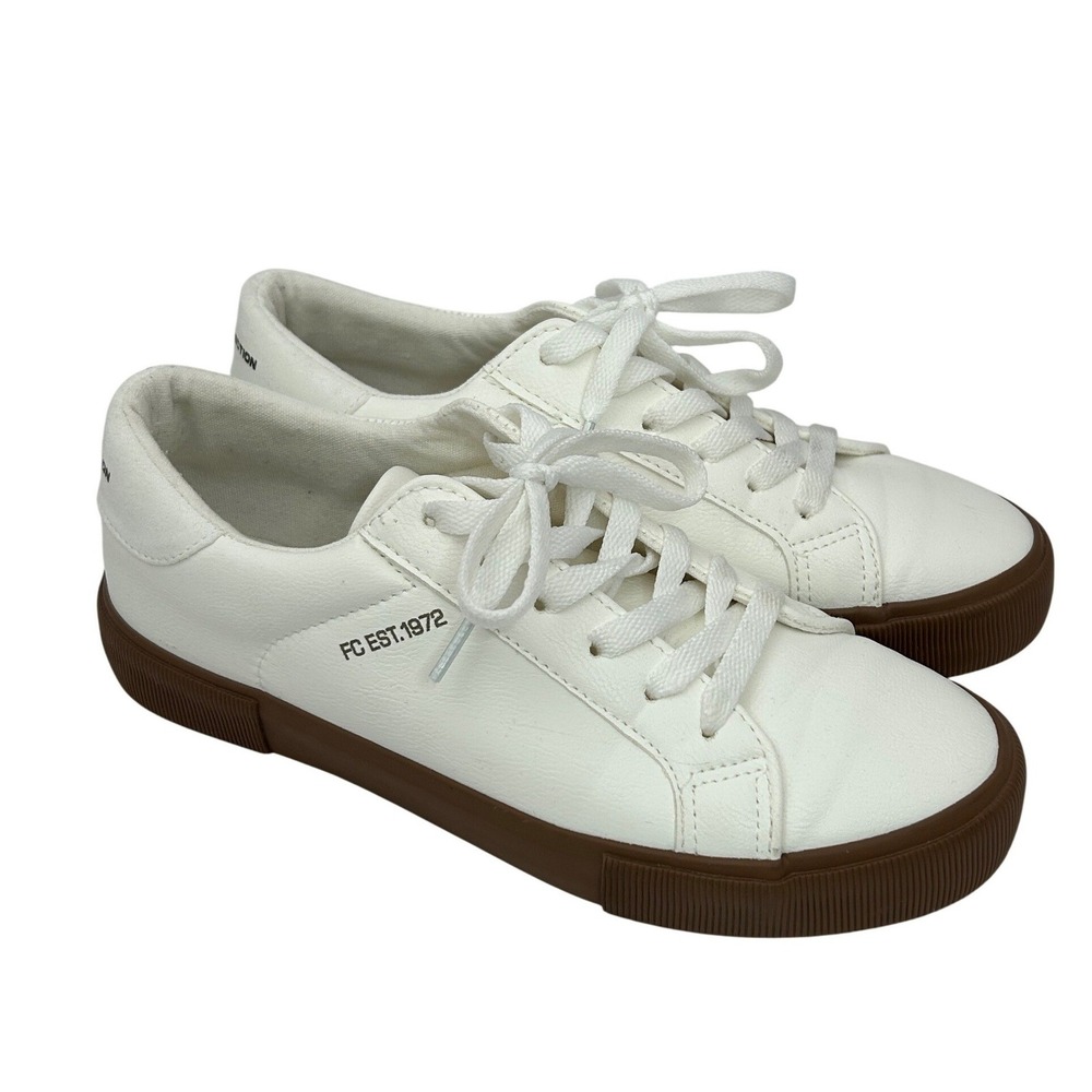 French Connection Becka sneaker off white flat casual shoe Size 6